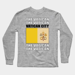 Flag of Vatican City Long Sleeve T-Shirt